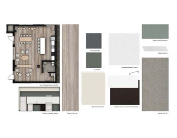 Modern finishes in community spaces